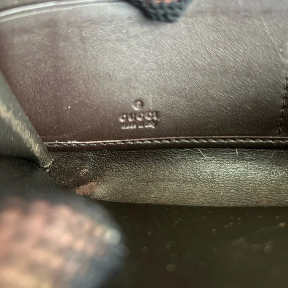 Gucci Brown Guccissima Leather Zip Around Wallet with unbranded chain - Picture 8 of 9